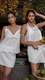 The Ecru Buttoned Skirt