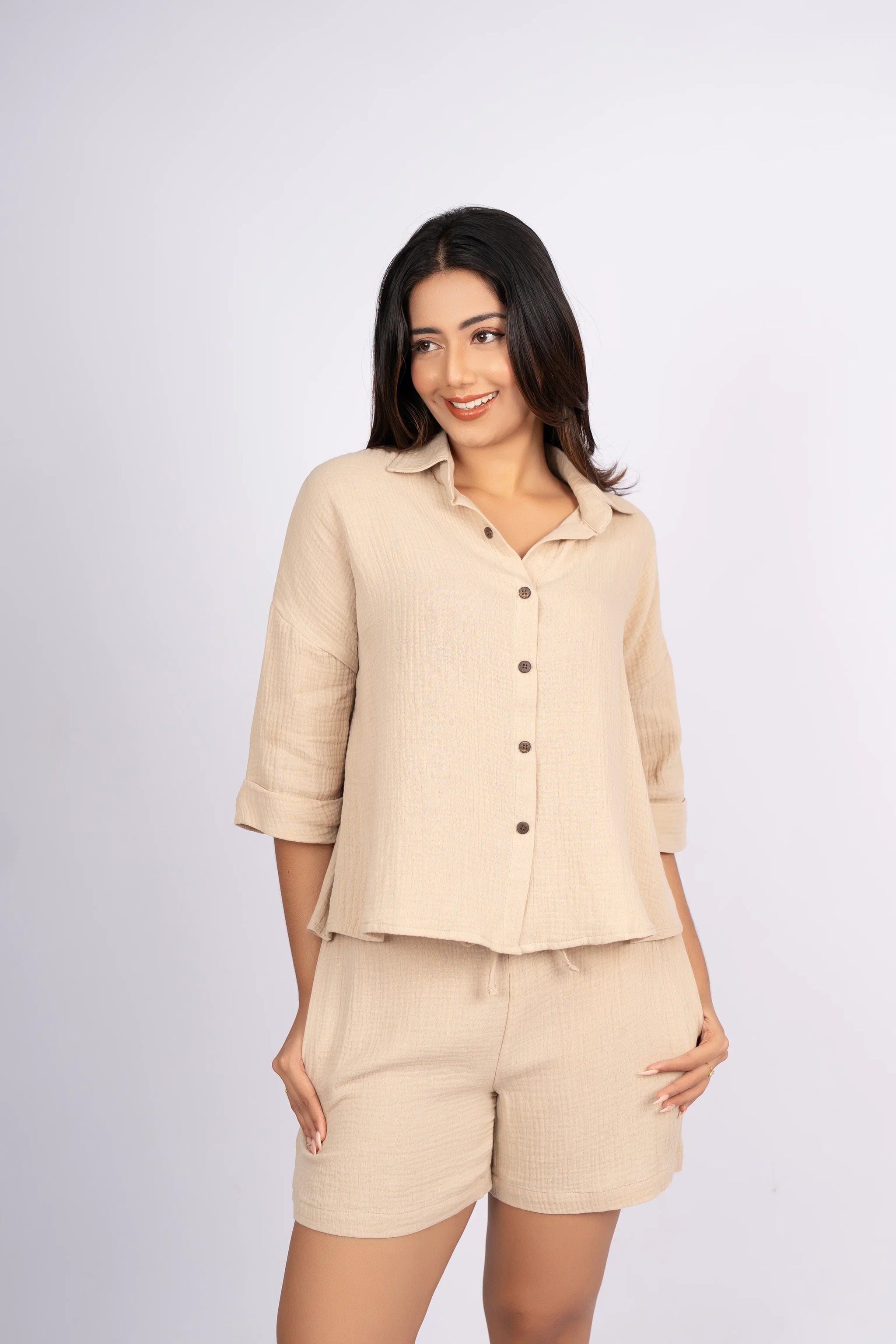 Double Cotton Gauze Lounge Set