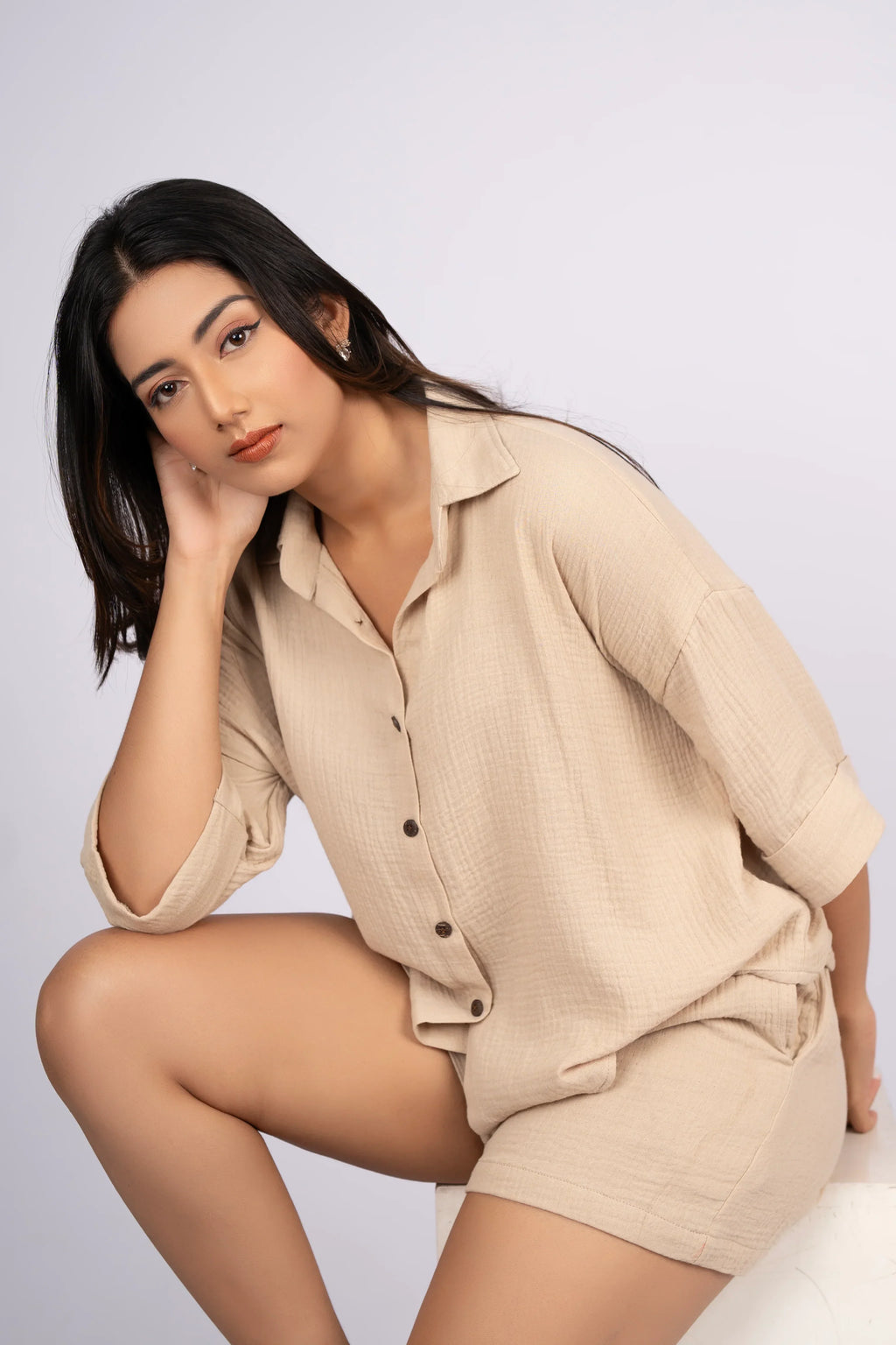 Double Cotton Gauze Lounge Set