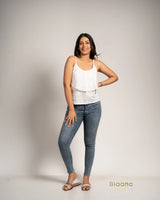 Petalfall Glimmer Flutter Top