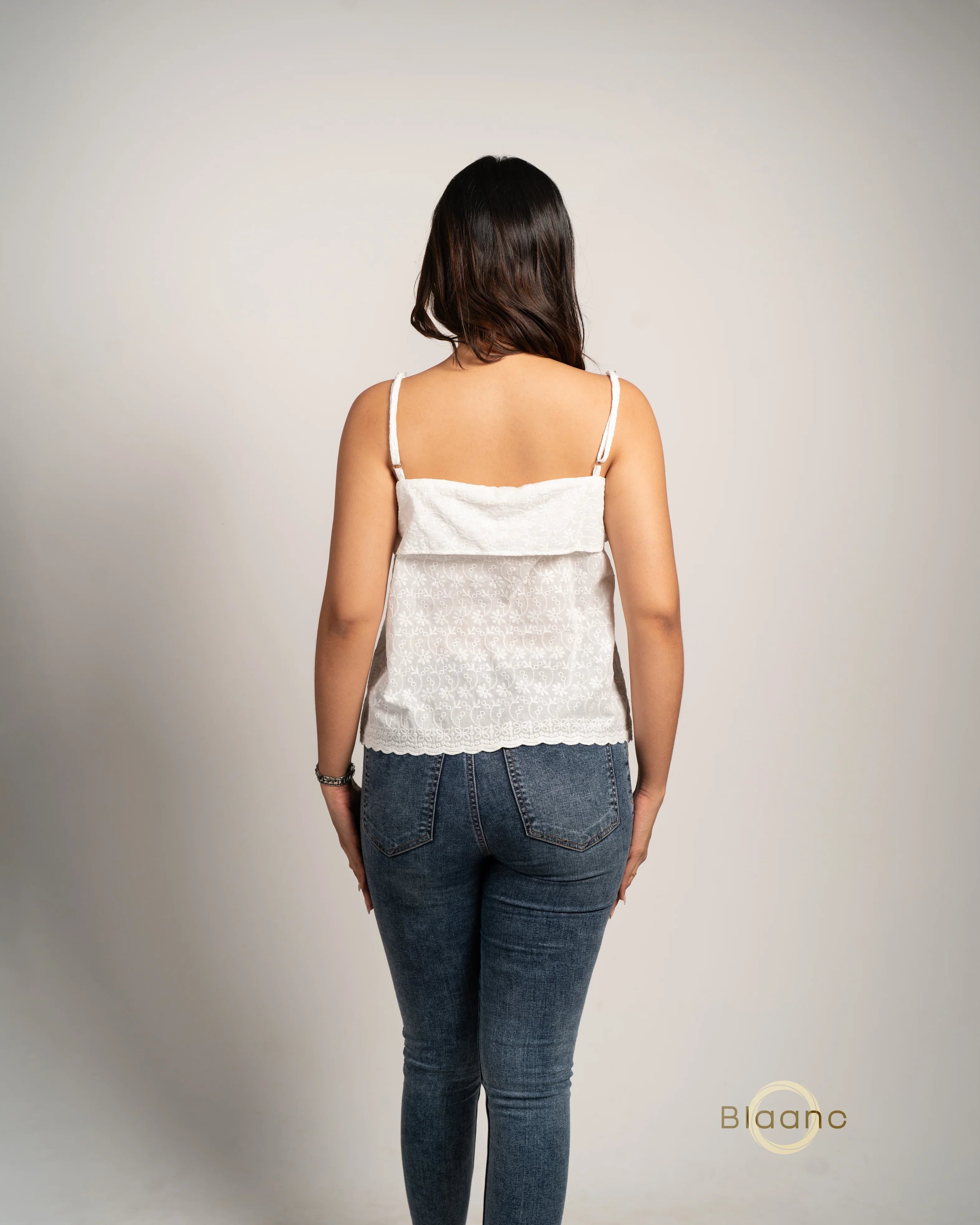 Petalfall Glimmer Flutter Top