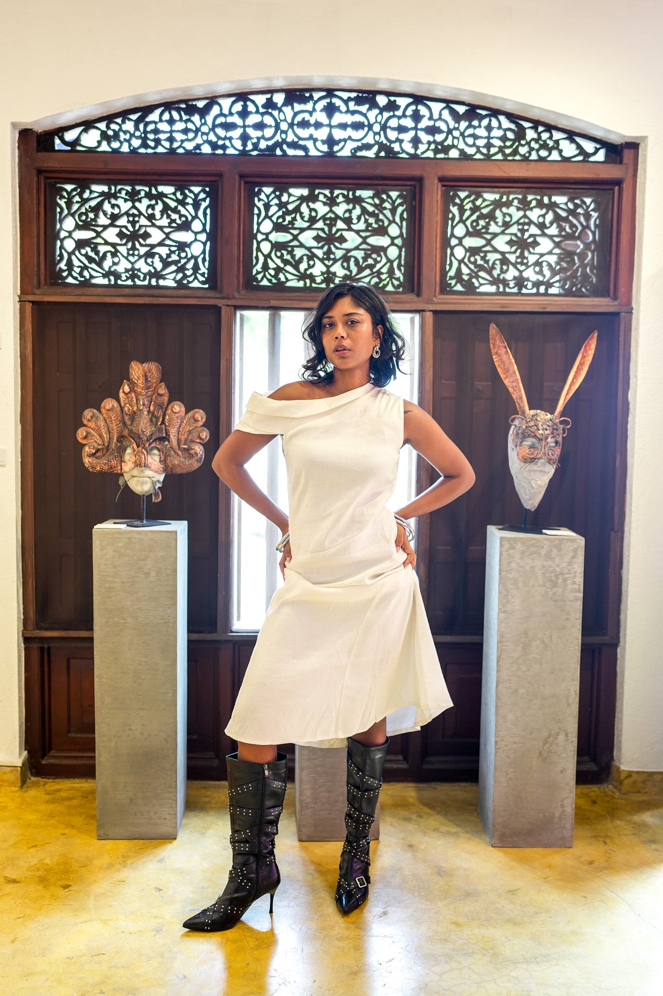 Ivory Whisper Midi Dress