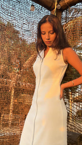 The Ivory Zip Maxi