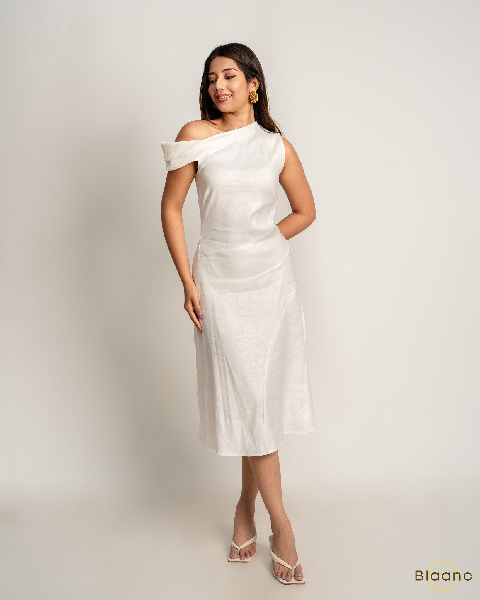 Ivory Whisper Midi Dress