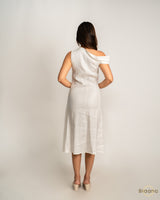 Ivory Whisper Midi Dress