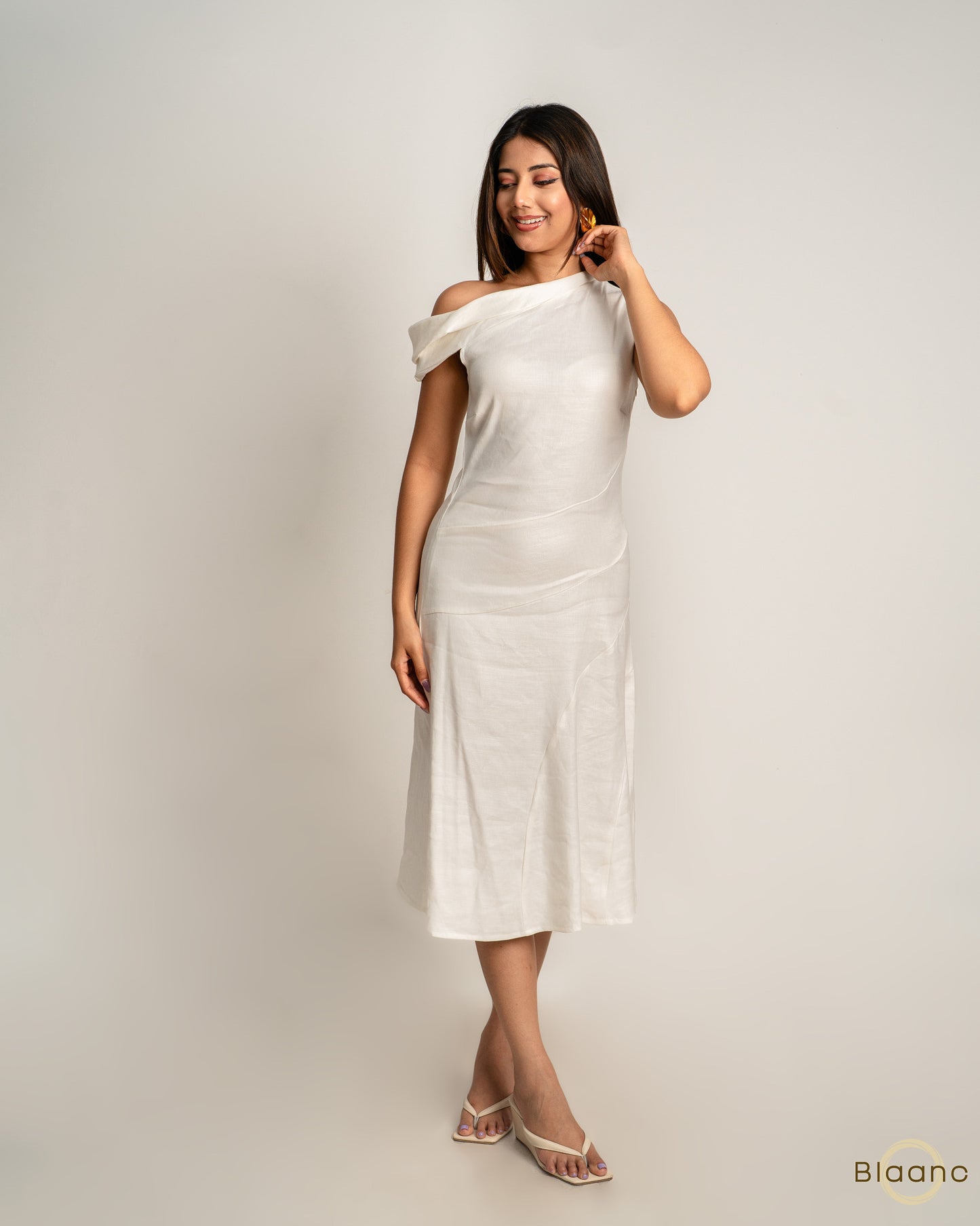 Ivory Whisper Midi Dress
