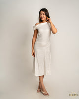 Ivory Whisper Midi Dress