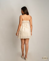 Golden Veil Mini Dress