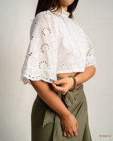 Cloud Crop Blouse